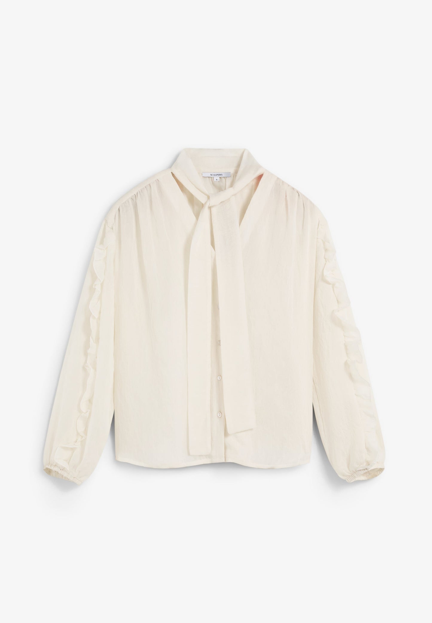 BLUSA DETALLE LAZO FRUNCES