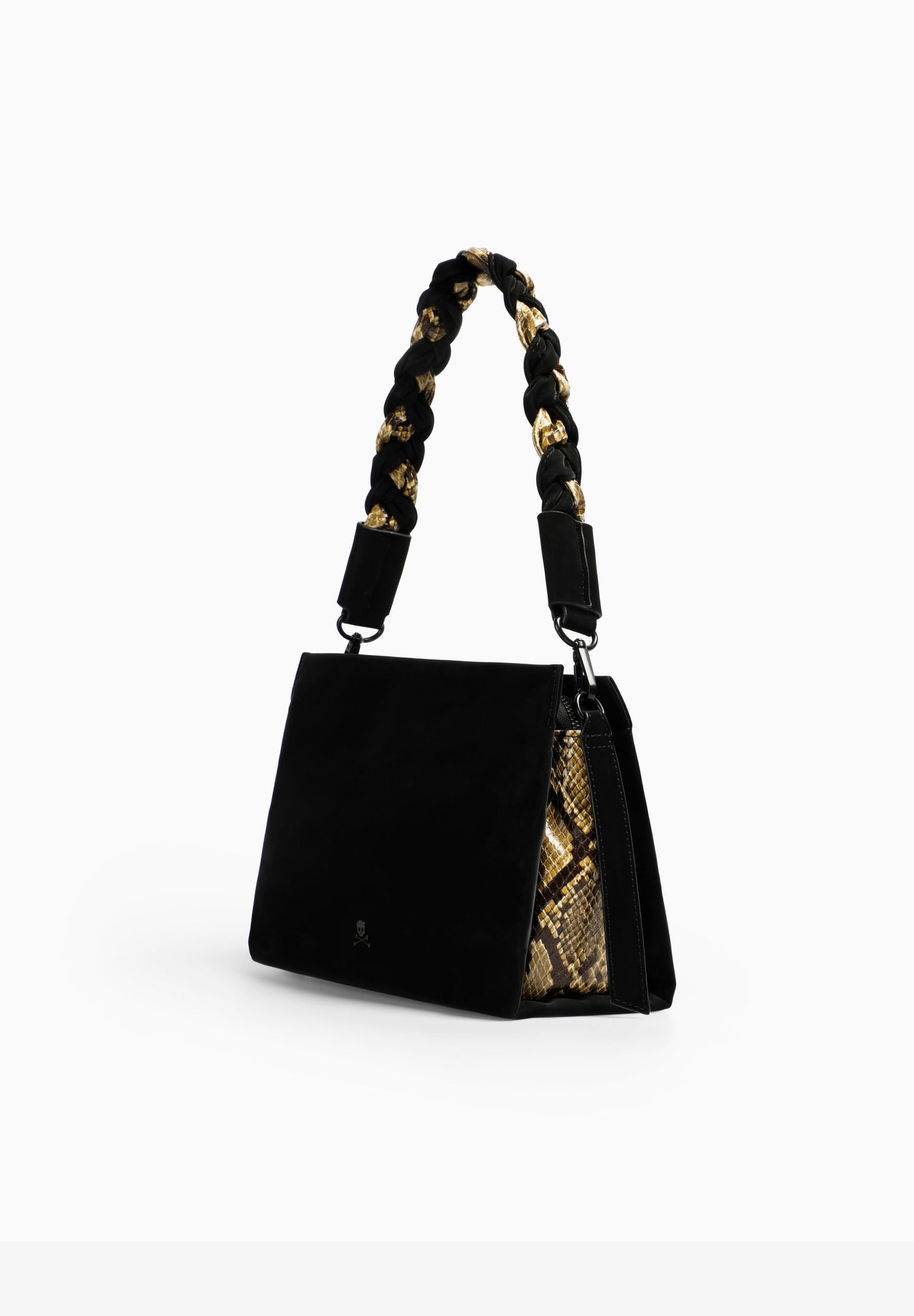 BOLSO TRENZADO DETALLES ANIMAL PRINT
