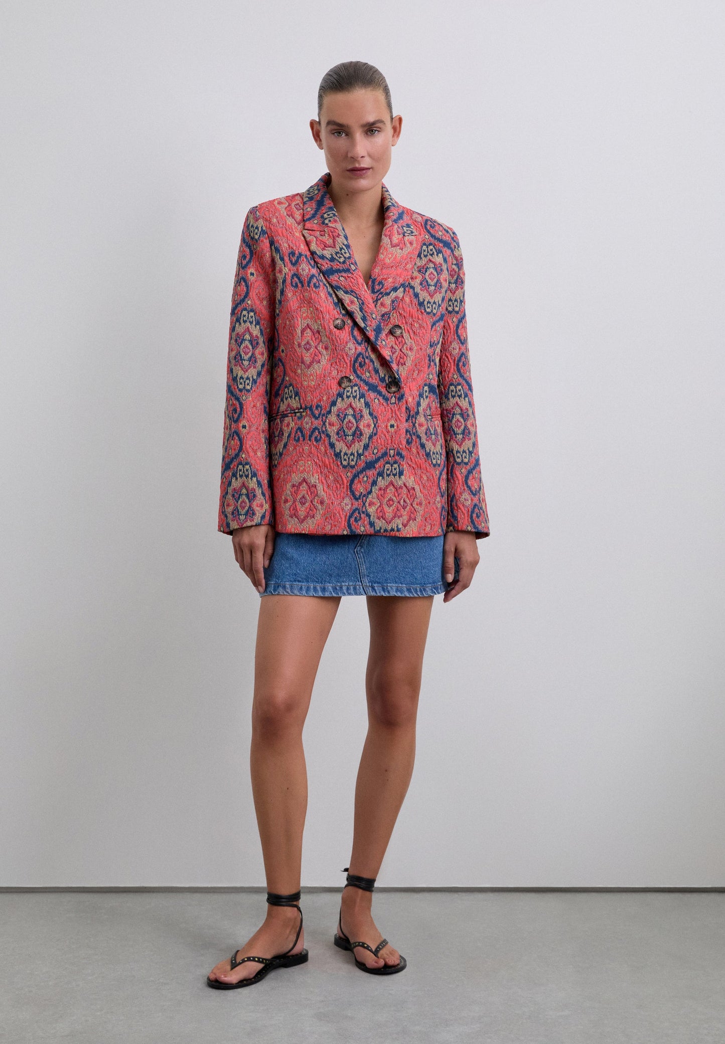 BLAZER ESTAMPADO JACQUARD