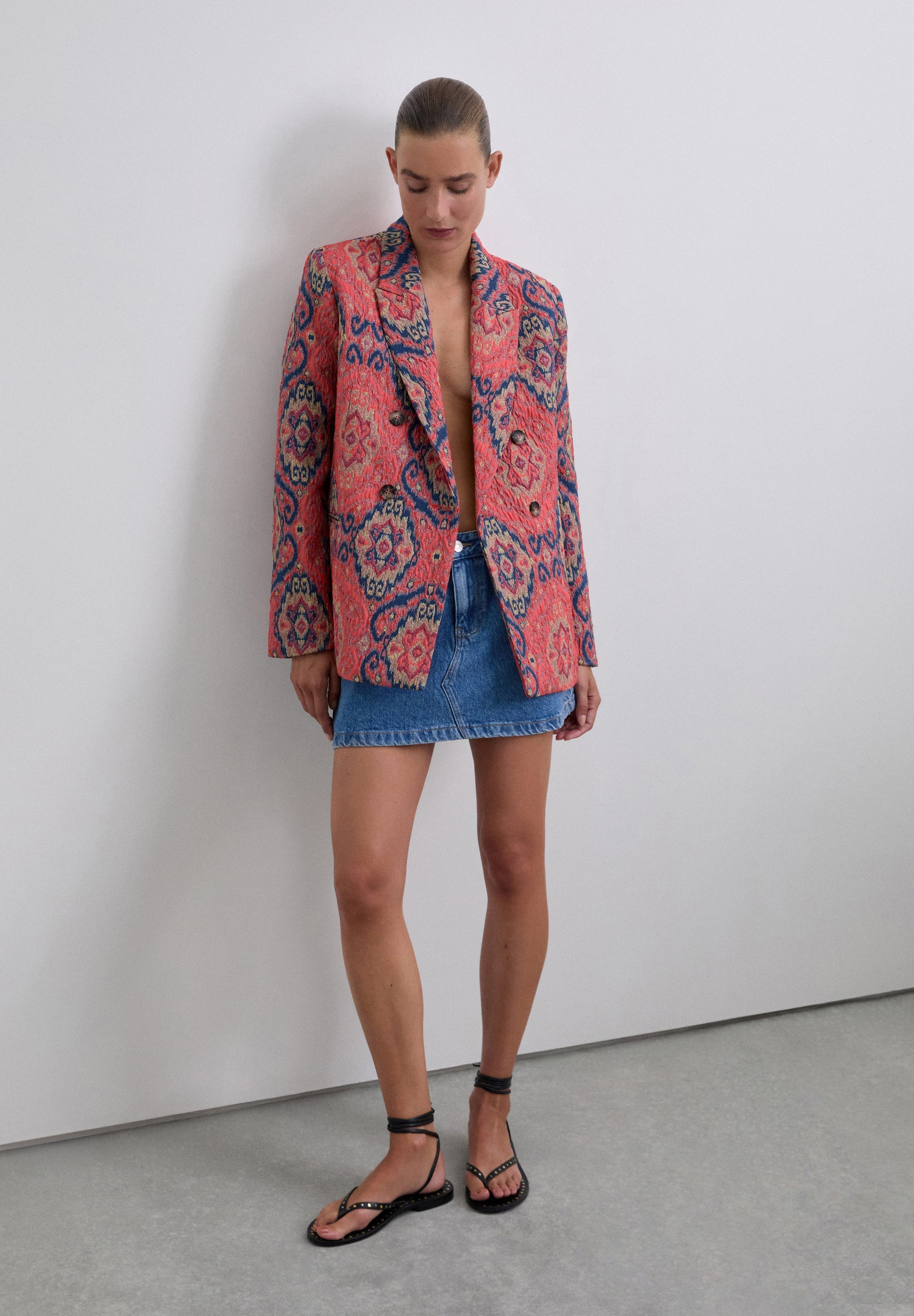 BLAZER ESTAMPADO JACQUARD