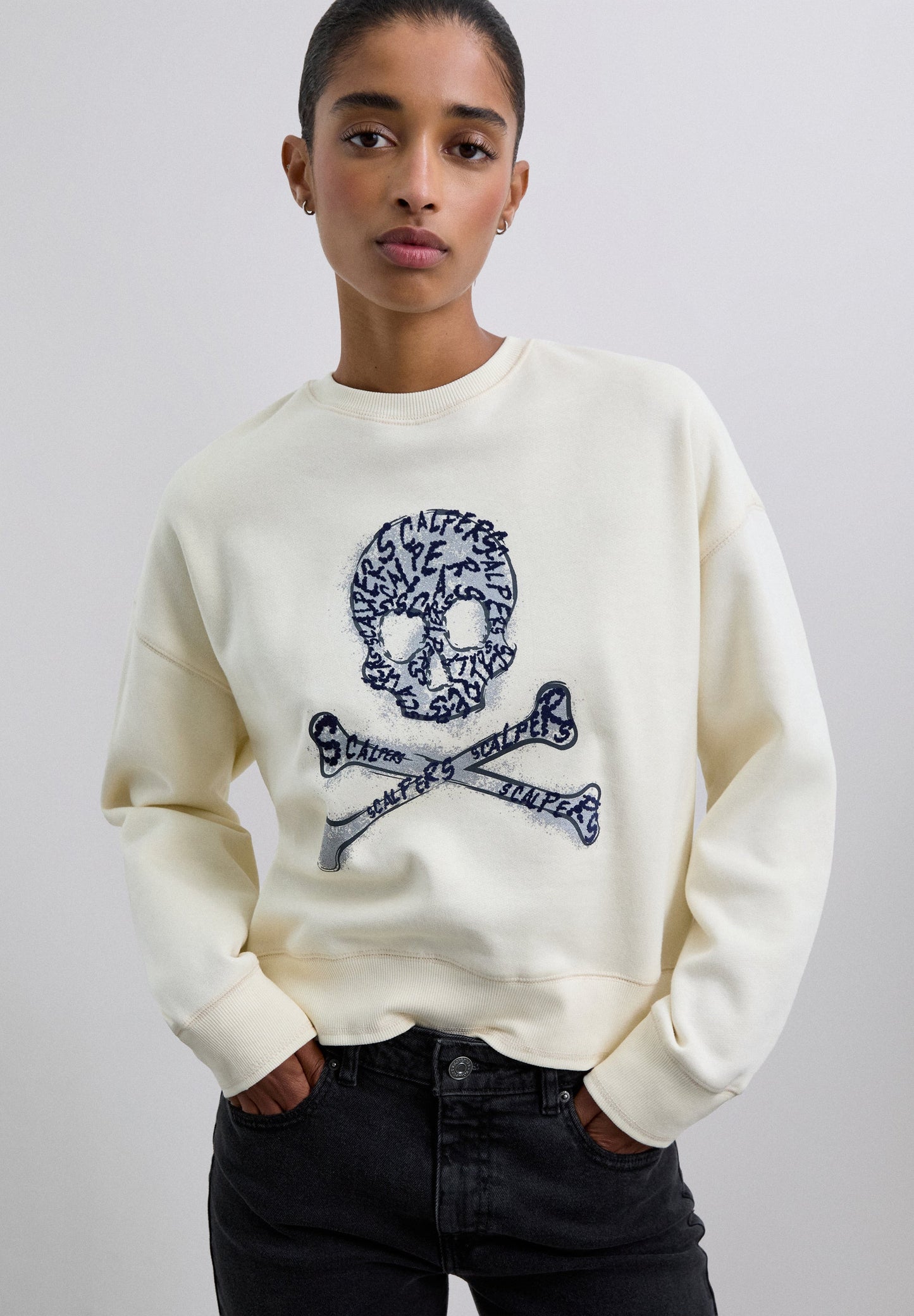 SUDADERA CALAVERA FLOCK