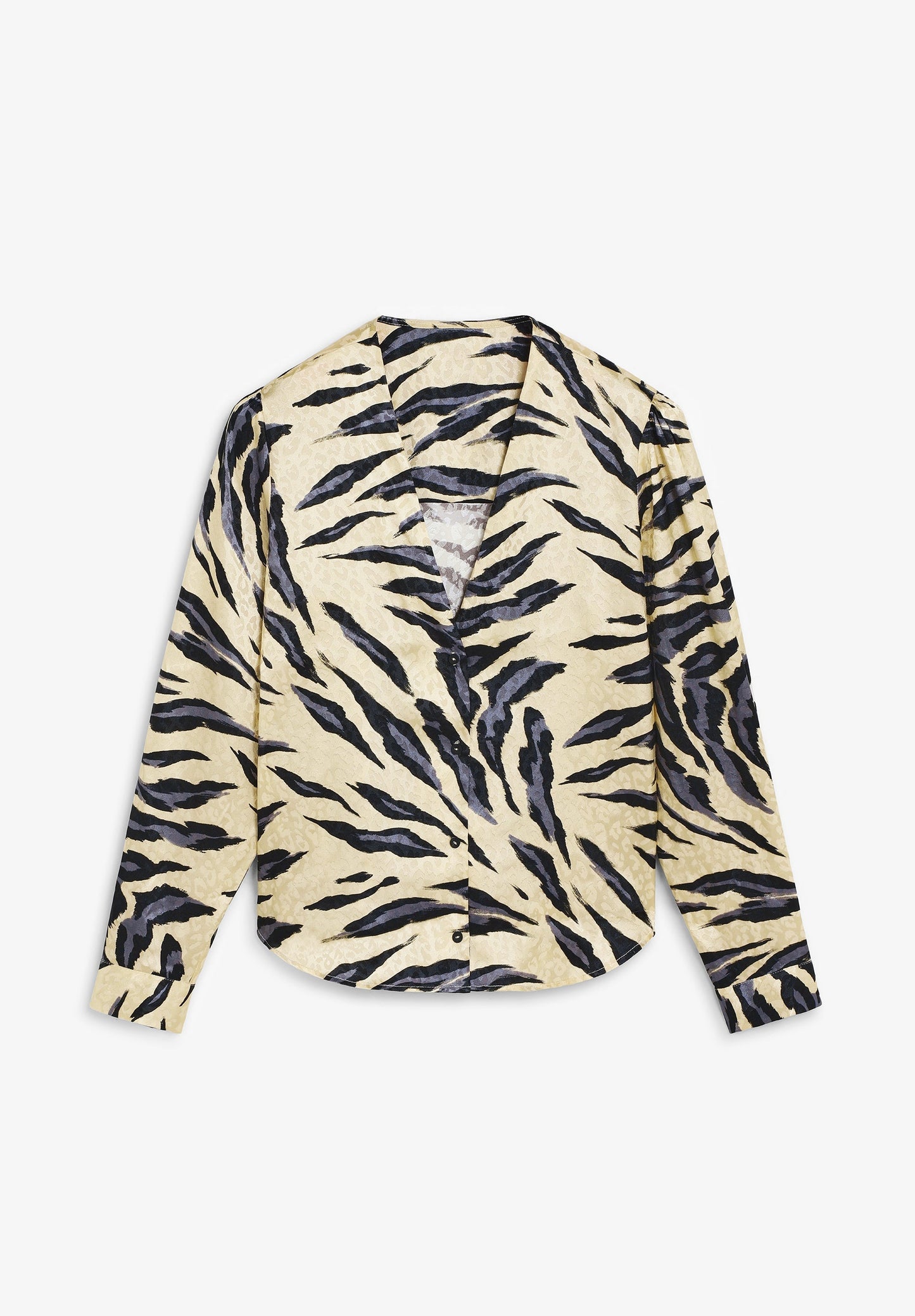 BLUSA SATINADA ANIMAL PRINT