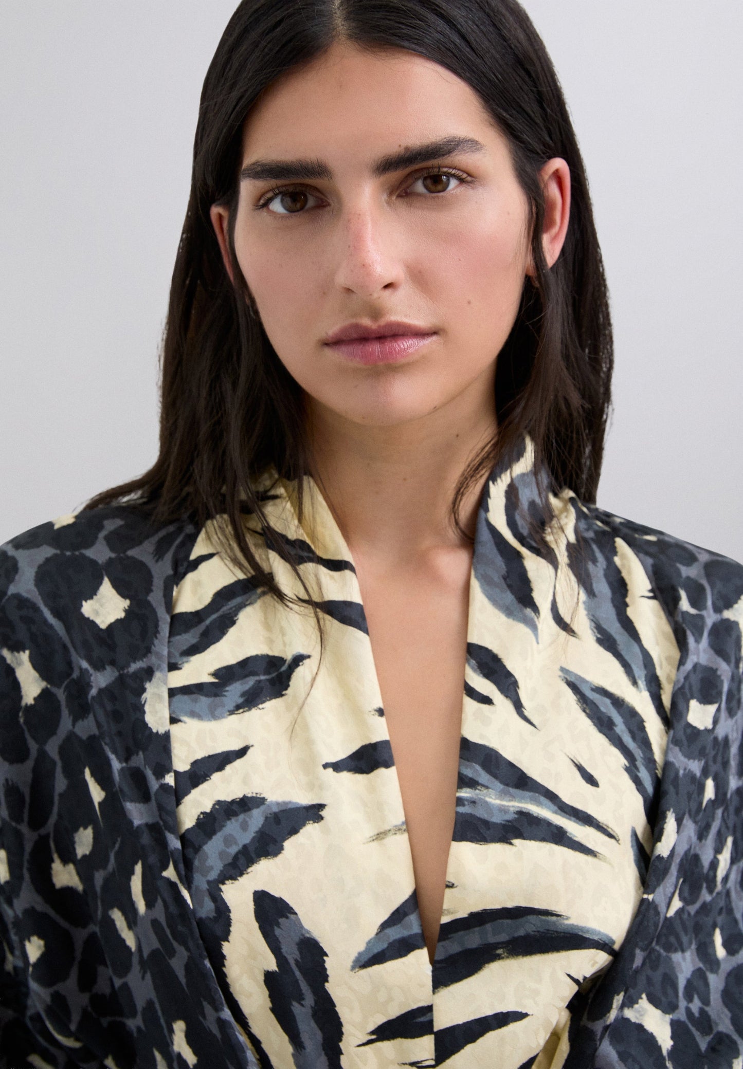 VESTIDO LARGO ANIMAL PRINT