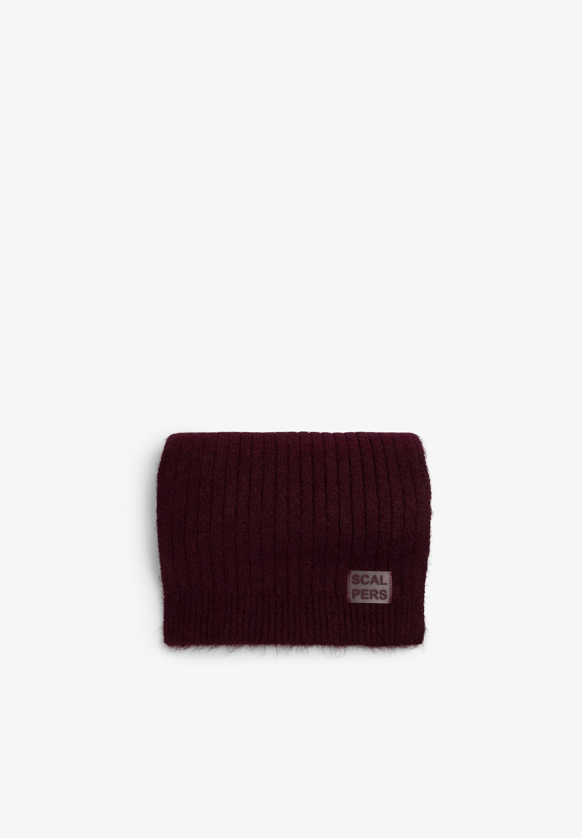 BUFANDA BURGUNDY RIB