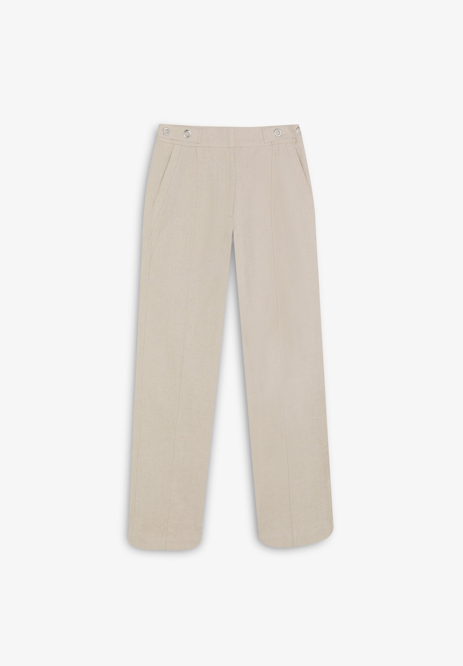 PANTALÓN LINO DETALLES METÁLICOS