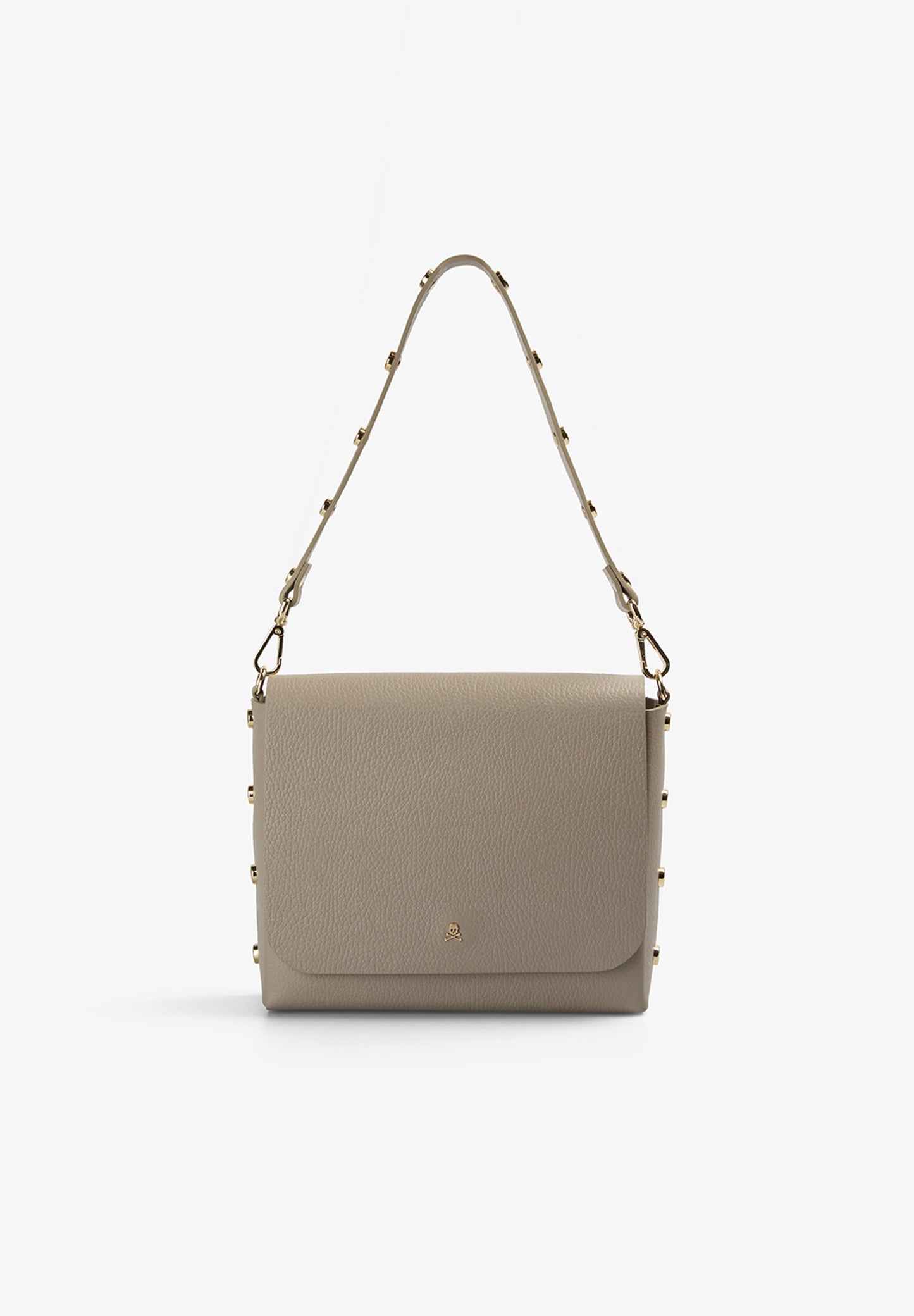 BOLSO DE PIEL CON APLIQUES
