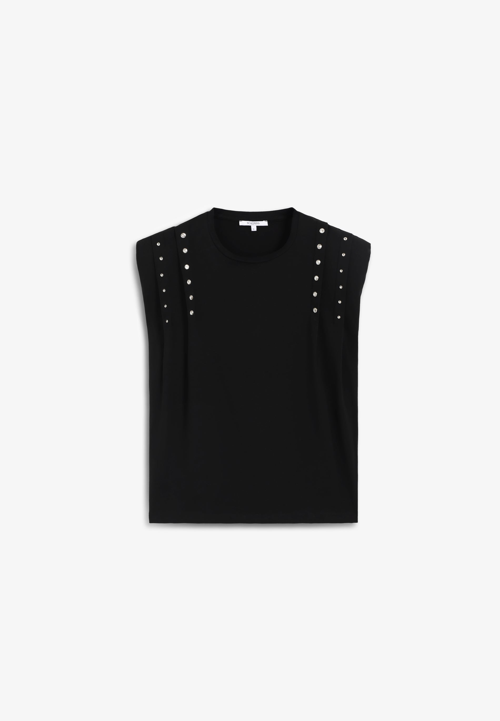CAMISETA TACHUELAS MANGA SISA