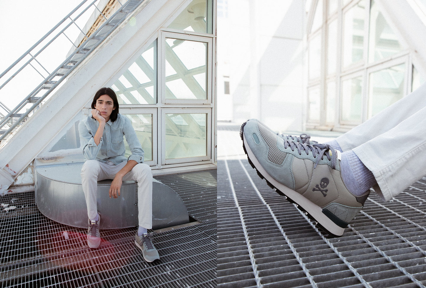 SNEAKERS COMBINADAS PIEL