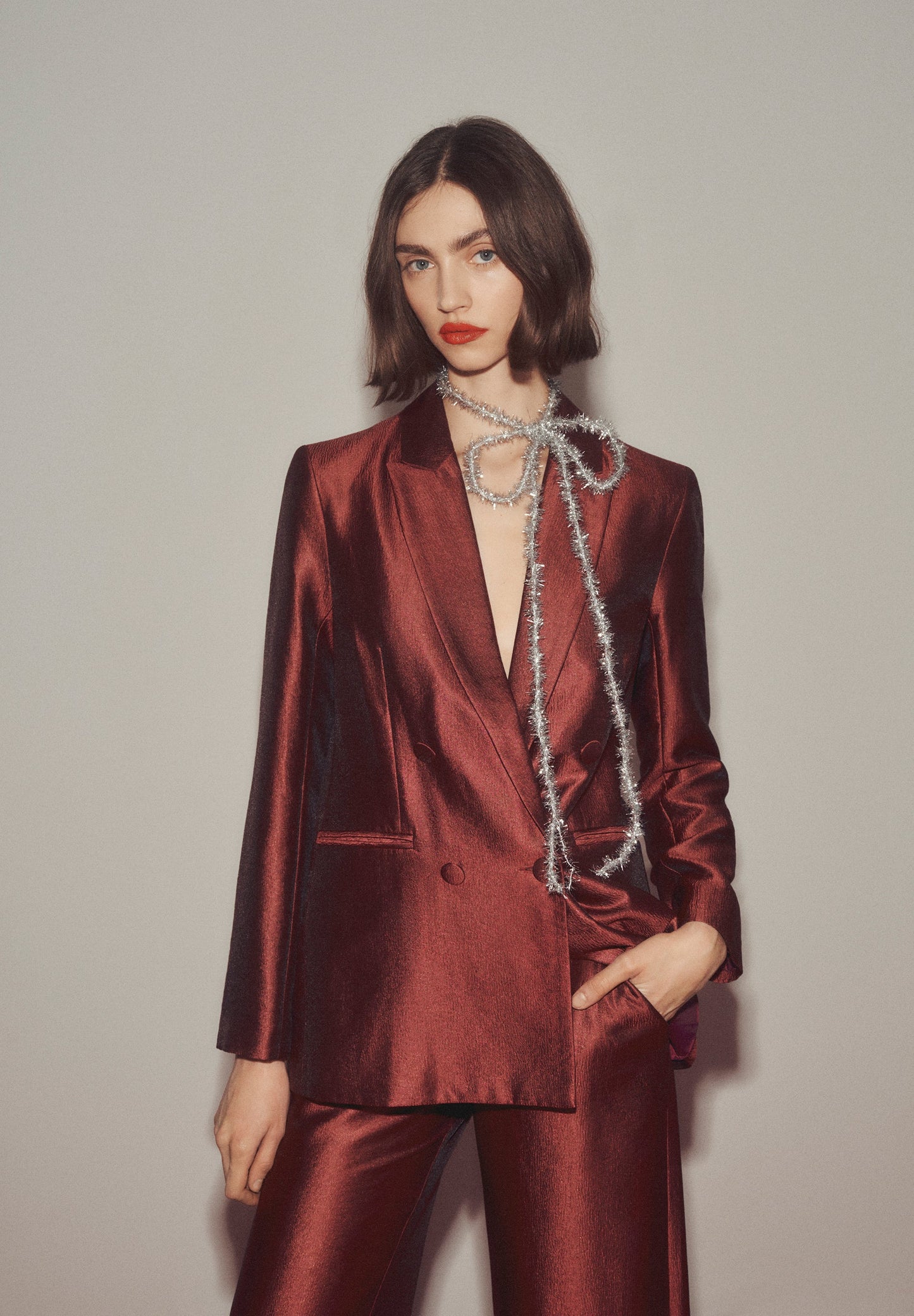 BLAZER SATINADA