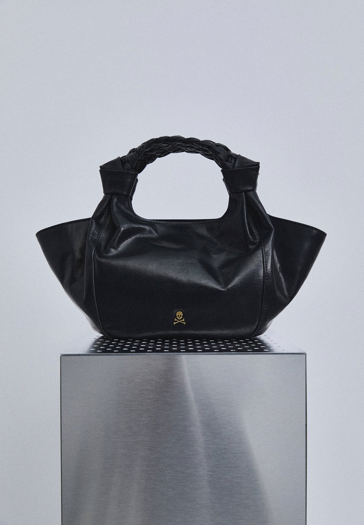 BOLSO MINI PIEL ASA TRENZADA