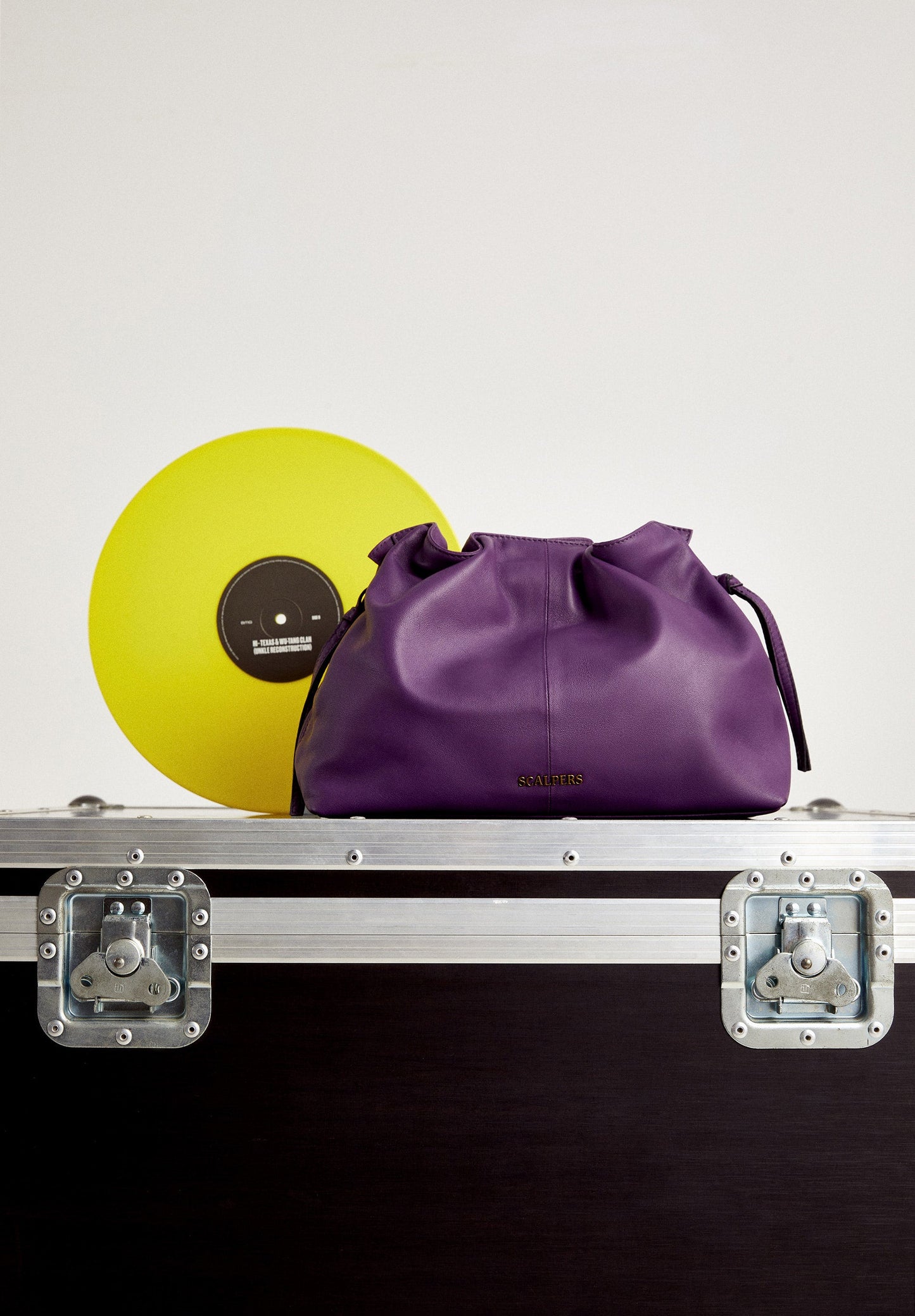BOLSO HOMBRO PIEL DETALLES FRUNCES