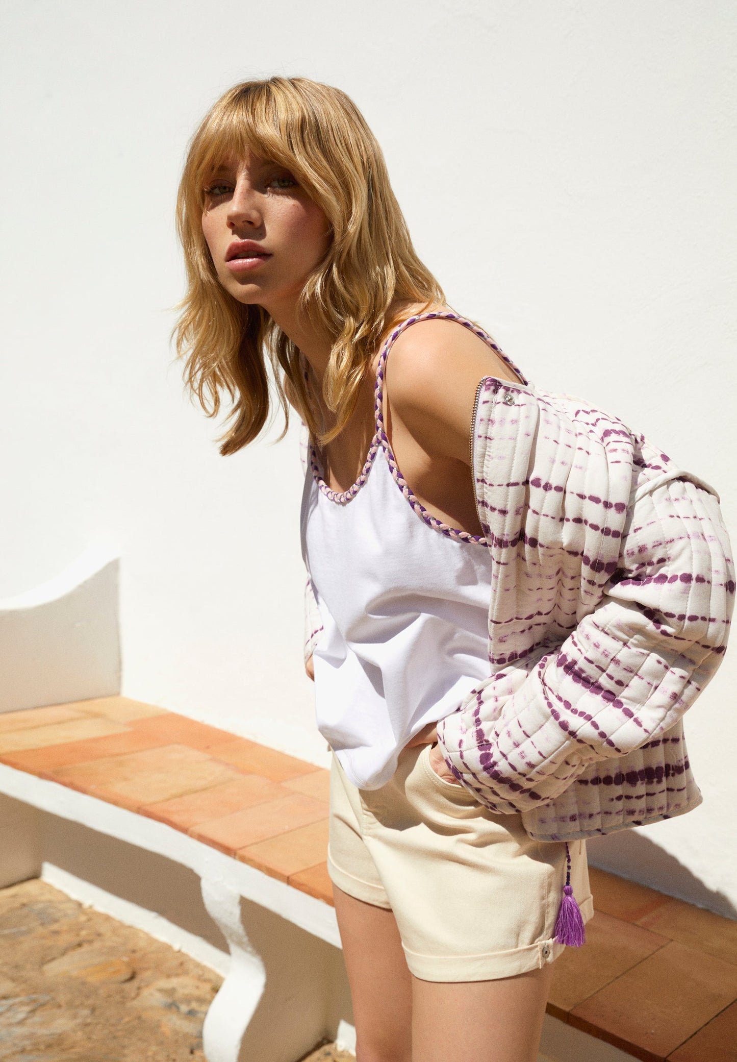 CHAQUETA RAYAS TIE DYE