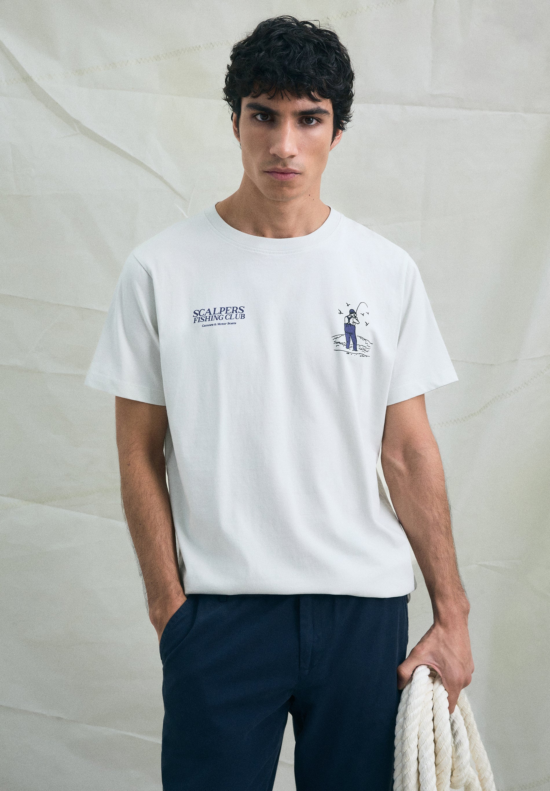 CAMISETA PRINT PESCADOR