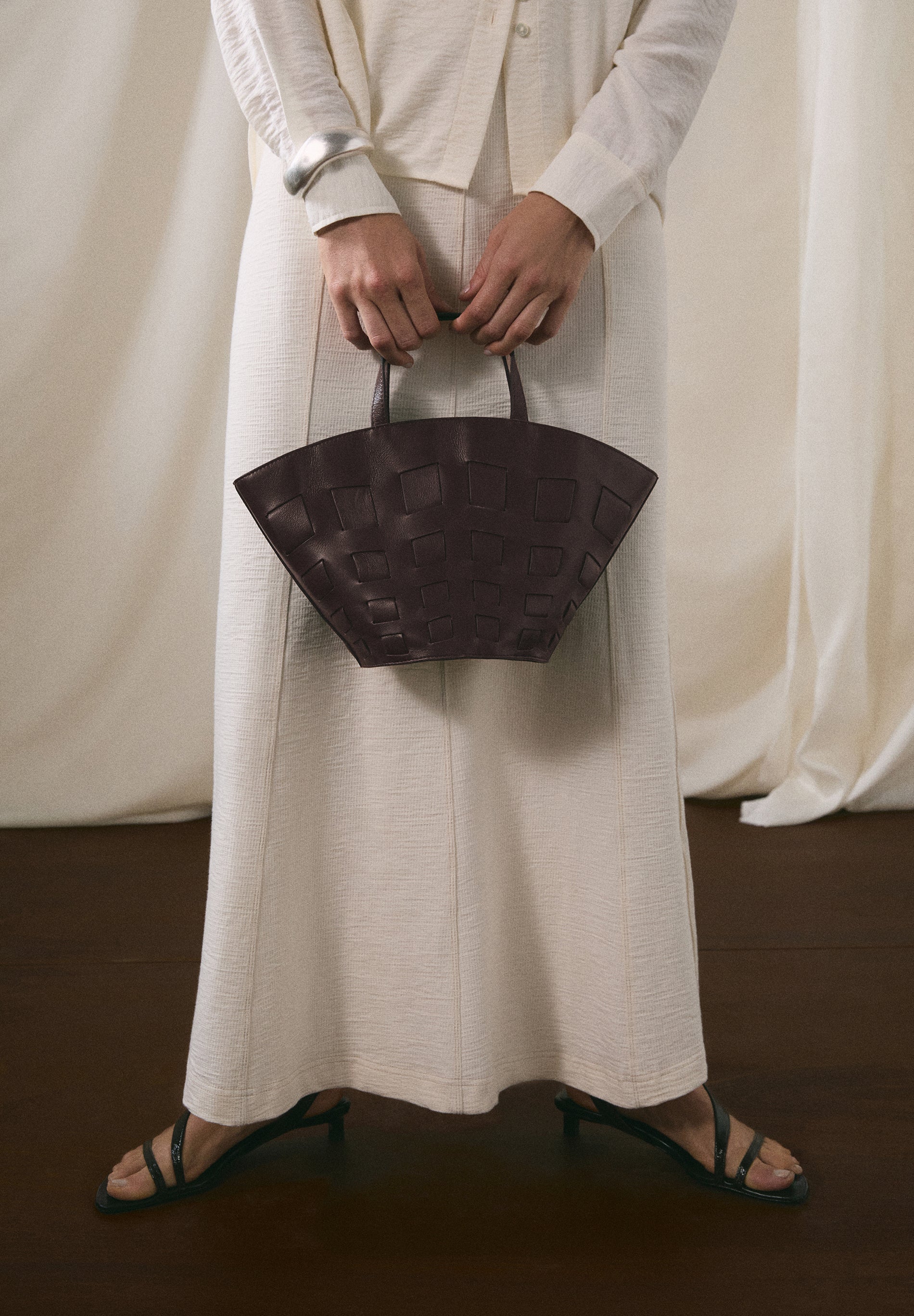 BOLSO PIEL GEOMÉTRICO